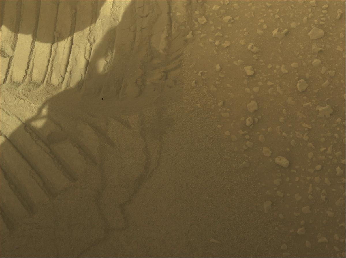 This image was taken by FRONT_HAZCAM_LEFT_A onboard NASA's Mars rover Perseverance on Sol 650