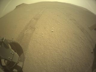 View image taken on Mars, Mars Perseverance Sol 652: Rear Left Hazard Avoidance Camera (Hazcam)