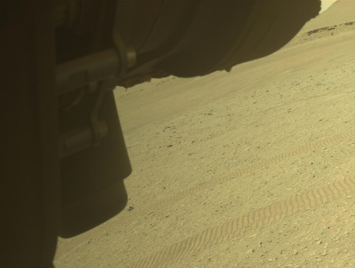 This image was taken by FRONT_HAZCAM_LEFT_A onboard NASA's Mars rover Perseverance on Sol 654