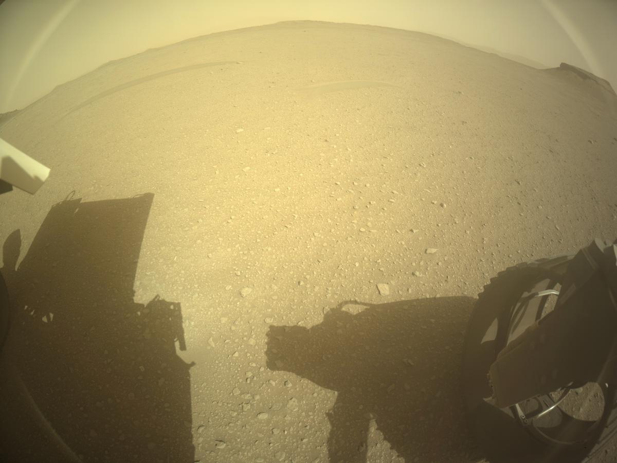 This image was taken by REAR_HAZCAM_RIGHT onboard NASA's Mars rover Perseverance on Sol 654