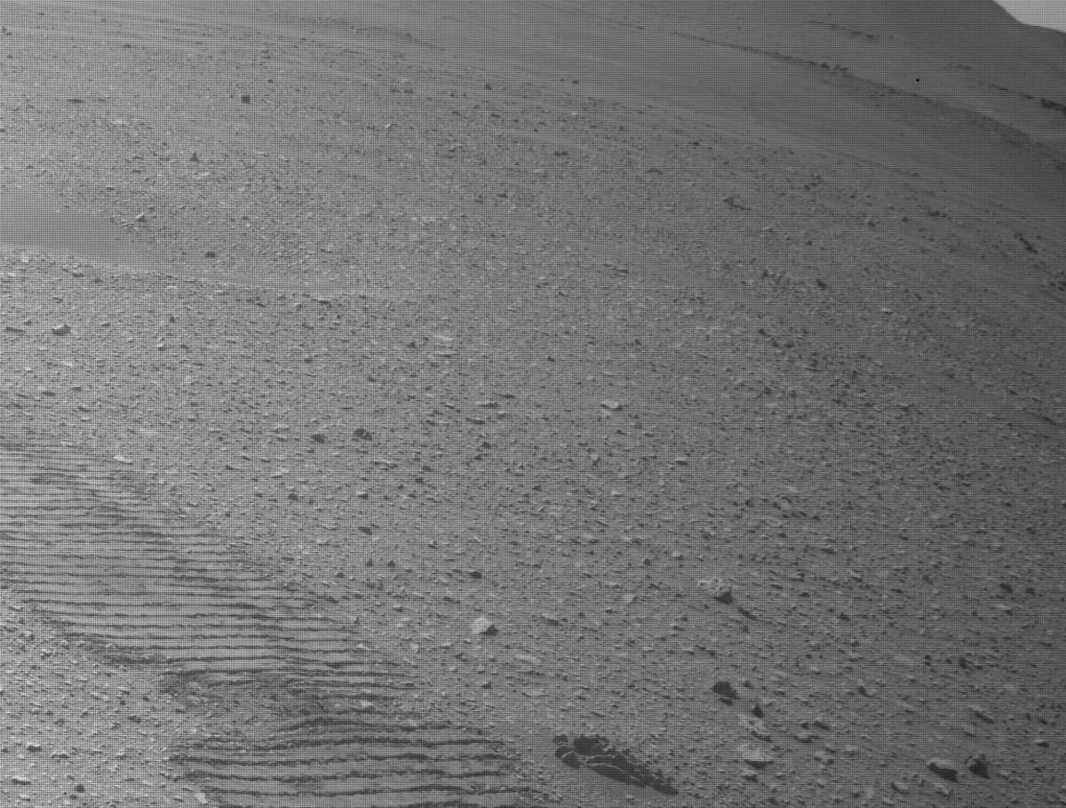 This image was taken by FRONT_HAZCAM_LEFT_A onboard NASA's Mars rover Perseverance on Sol 658