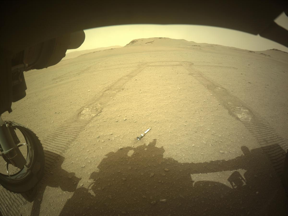 This image was taken by FRONT_HAZCAM_LEFT_A onboard NASA's Mars rover Perseverance on Sol 658