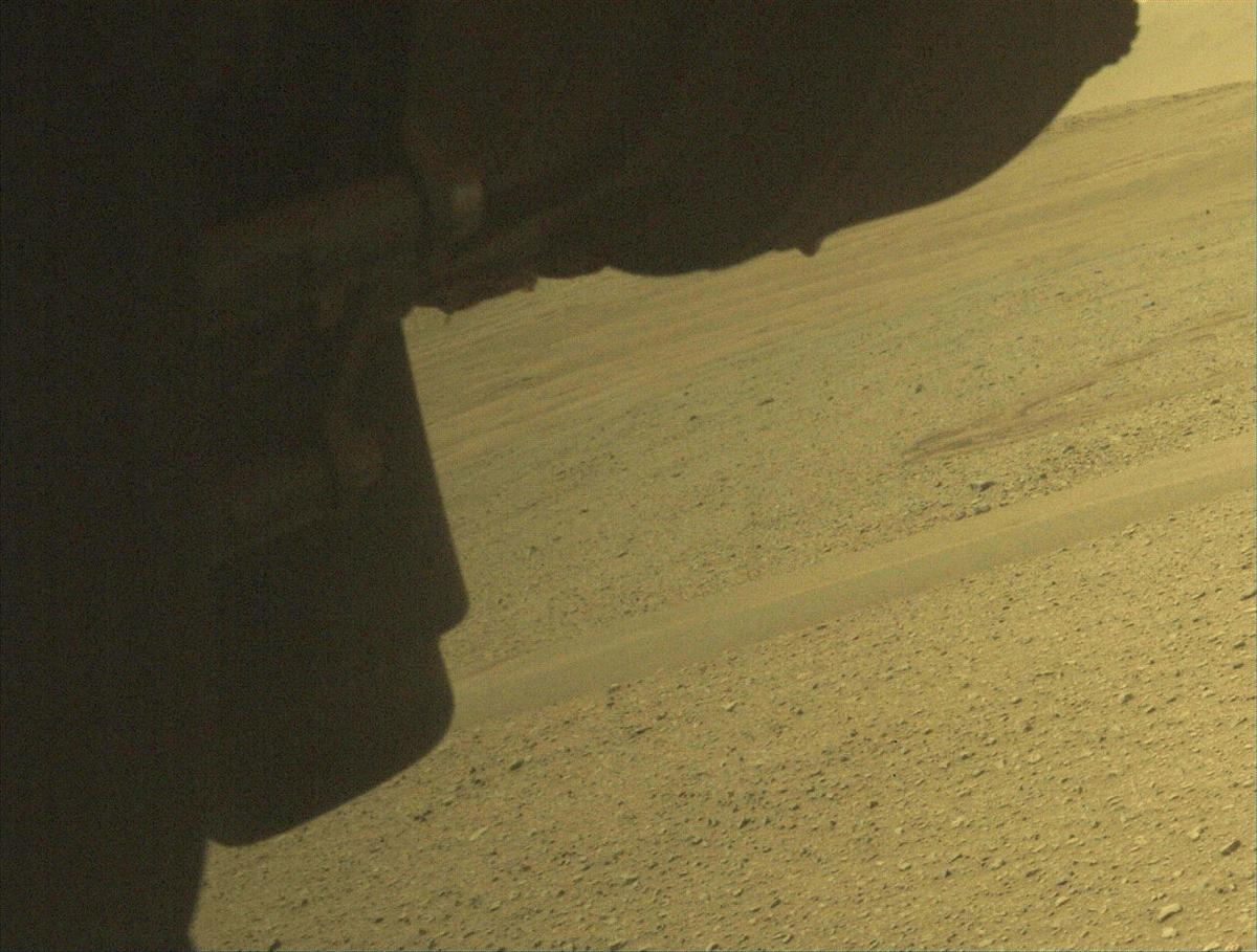 This image was taken by FRONT_HAZCAM_LEFT_A onboard NASA's Mars rover Perseverance on Sol 658