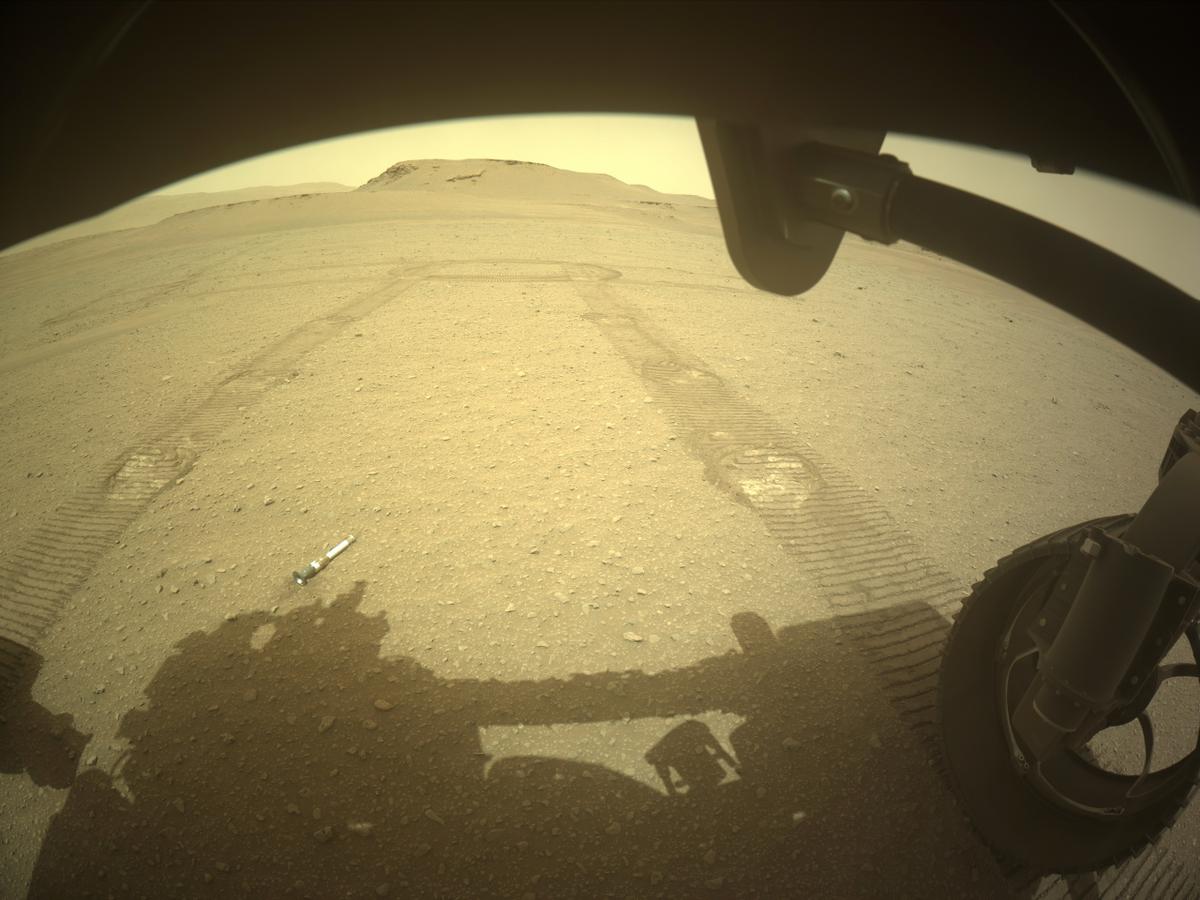 This image was taken by FRONT_HAZCAM_RIGHT_A onboard NASA's Mars rover Perseverance on Sol 658
