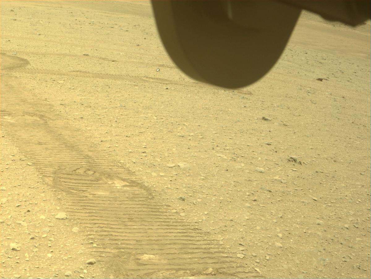 This image was taken by FRONT_HAZCAM_RIGHT_A onboard NASA's Mars rover Perseverance on Sol 658