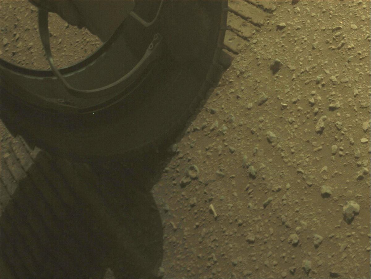 This image was taken by FRONT_HAZCAM_LEFT_A onboard NASA's Mars rover Perseverance on Sol 663