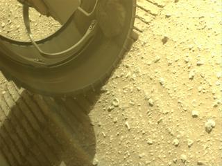 View image taken on Mars, Mars Perseverance Sol 663: Front Left Hazard Avoidance Camera (Hazcam)