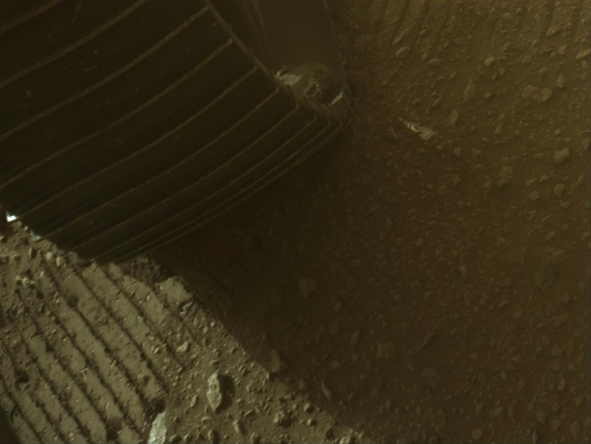 This image was taken by FRONT_HAZCAM_LEFT_A onboard NASA's Mars rover Perseverance on Sol 663
