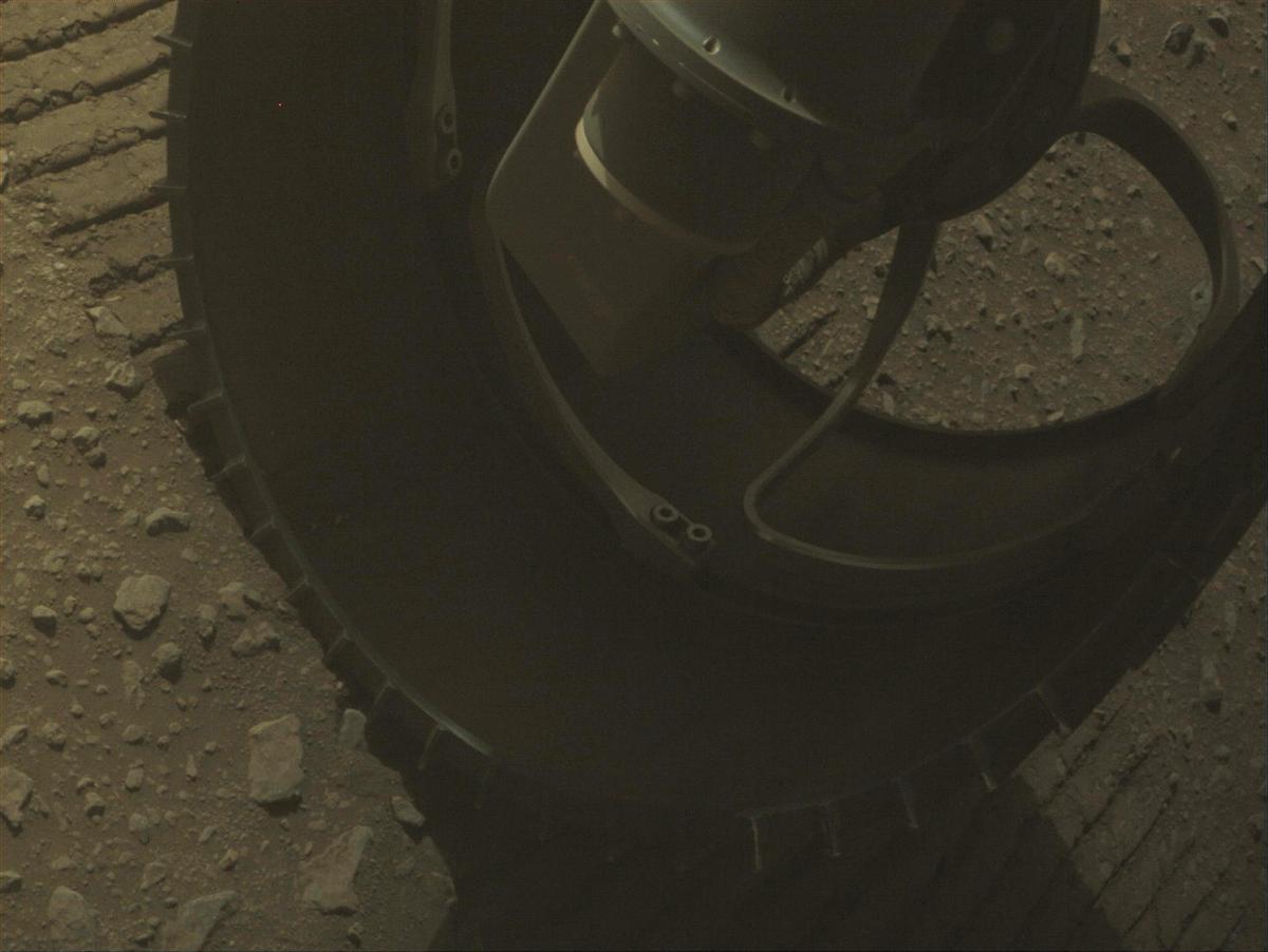 This image was taken by FRONT_HAZCAM_RIGHT_A onboard NASA's Mars rover Perseverance on Sol 663