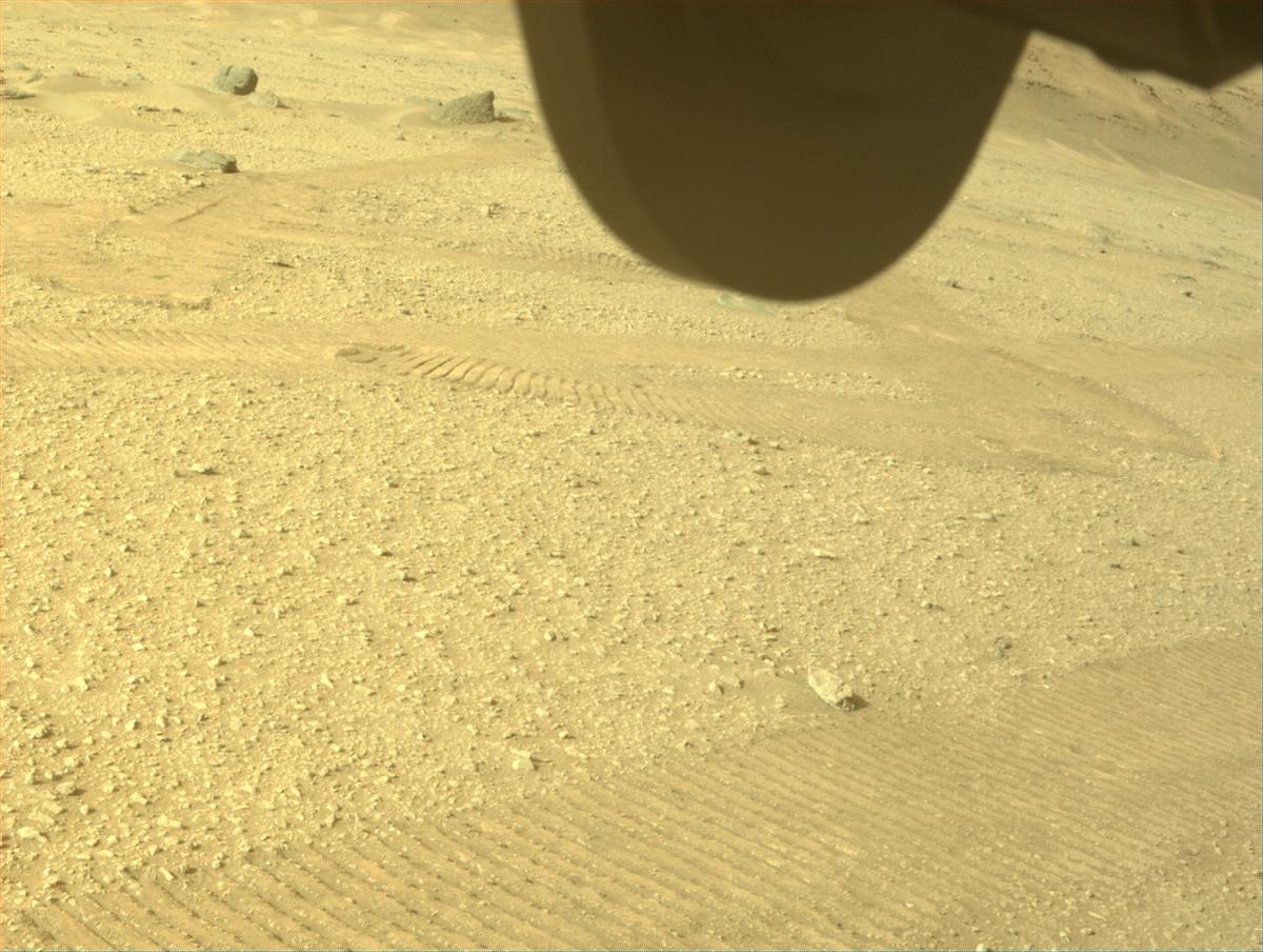 This image was taken by FRONT_HAZCAM_RIGHT_A onboard NASA's Mars rover Perseverance on Sol 663