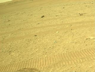 View image taken on Mars, Mars Perseverance Sol 667: Front Left Hazard Avoidance Camera (Hazcam)