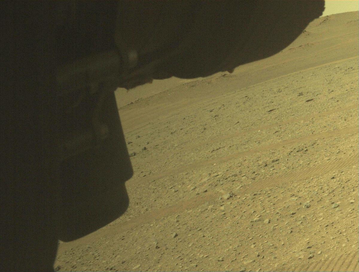 This image was taken by FRONT_HAZCAM_LEFT_A onboard NASA's Mars rover Perseverance on Sol 667