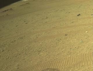 View image taken on Mars, Mars Perseverance Sol 667: Front Right Hazard Avoidance Camera (Hazcam)