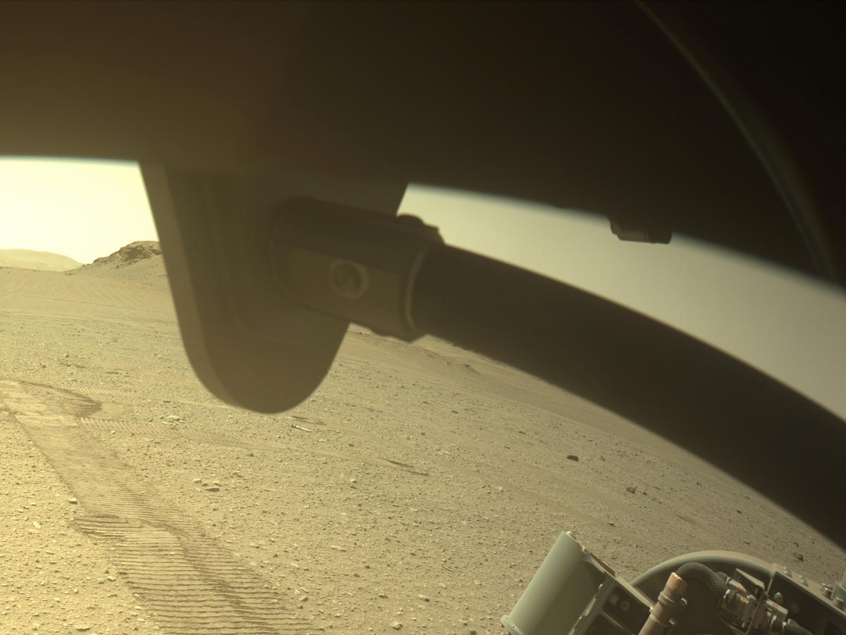 This image was taken by FRONT_HAZCAM_RIGHT_A onboard NASA's Mars rover Perseverance on Sol 667