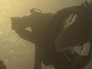 View image taken on Mars, Mars Perseverance Sol 667: Rear Right Hazard Avoidance Camera (Hazcam)