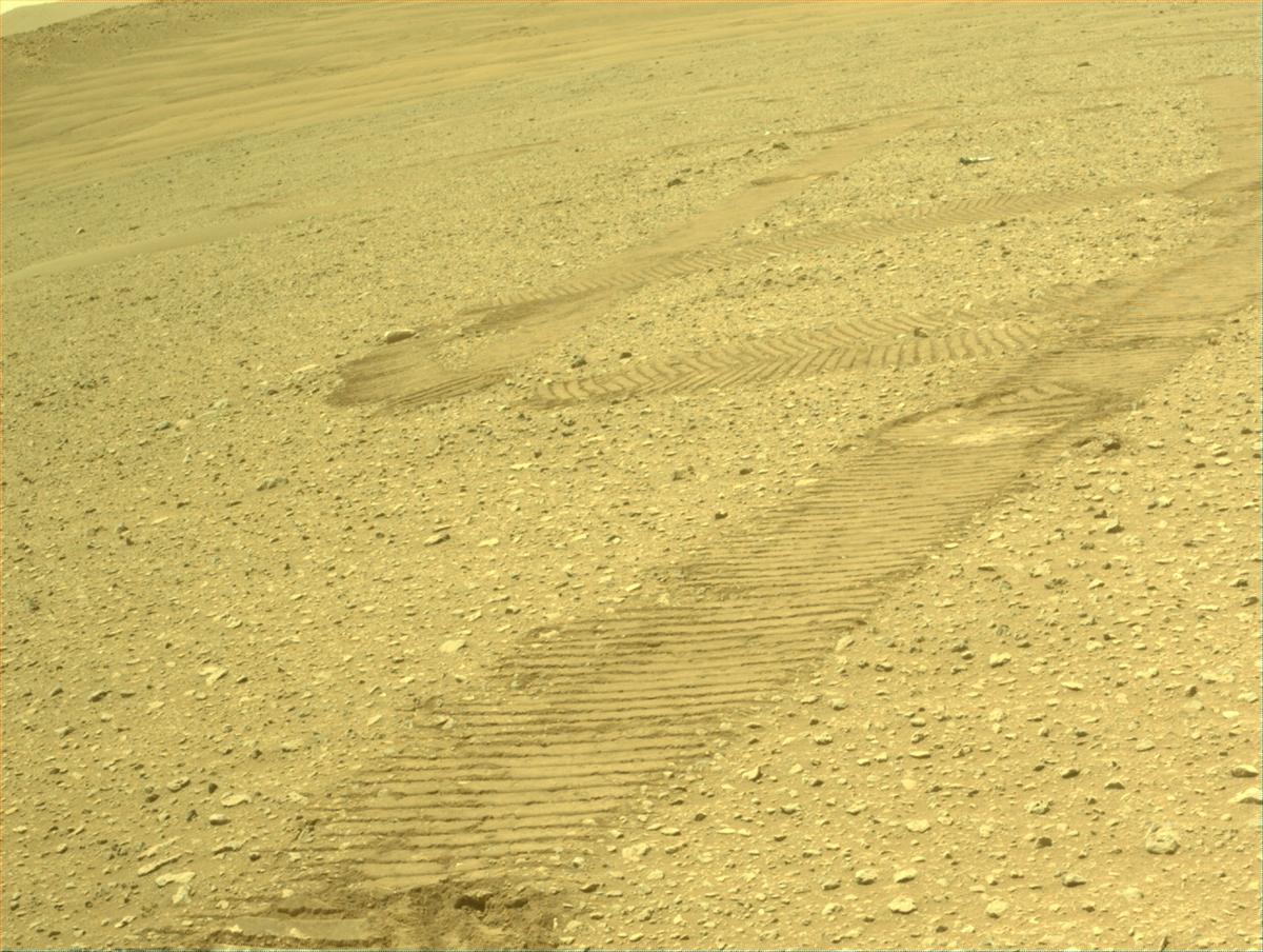 This image was taken by FRONT_HAZCAM_LEFT_A onboard NASA's Mars rover Perseverance on Sol 670