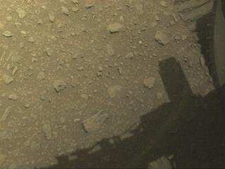 View image taken on Mars, Mars Perseverance Sol 670: Front Left Hazard Avoidance Camera (Hazcam)