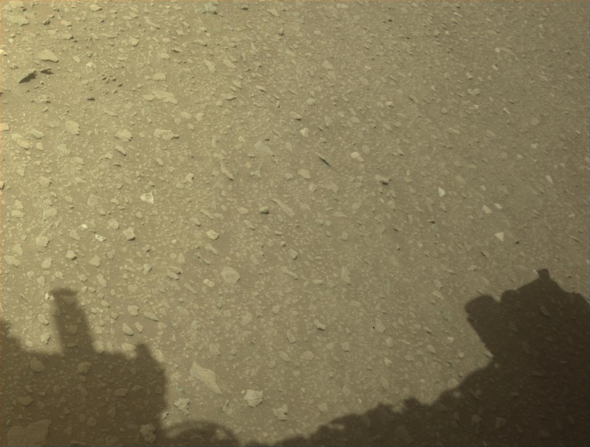 This image was taken by FRONT_HAZCAM_LEFT_A onboard NASA's Mars rover Perseverance on Sol 670