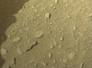 View image taken on Mars, Mars Perseverance Sol 670: Front Left Hazard Avoidance Camera (Hazcam)