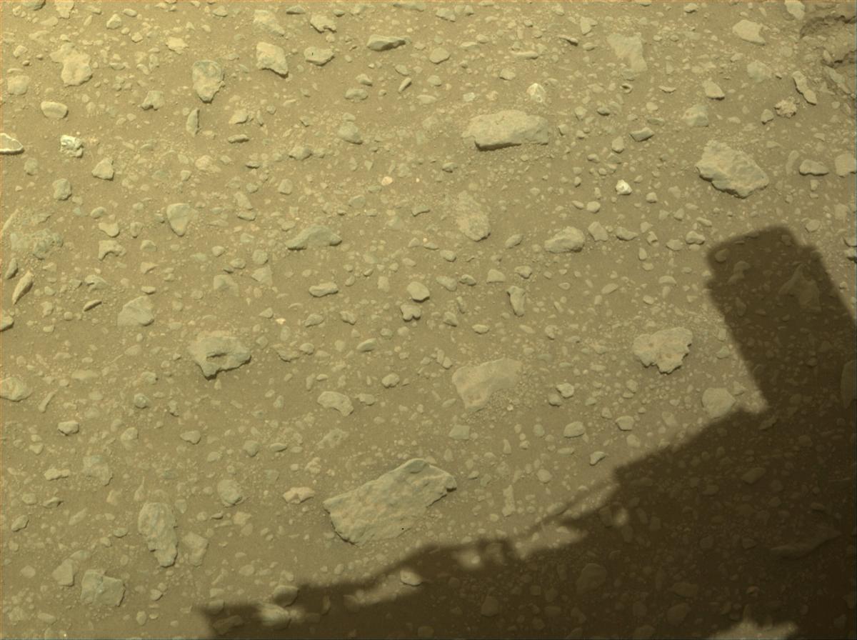 This image was taken by FRONT_HAZCAM_RIGHT_A onboard NASA's Mars rover Perseverance on Sol 670