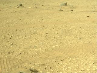 View image taken on Mars, Mars Perseverance Sol 670: Front Right Hazard Avoidance Camera (Hazcam)