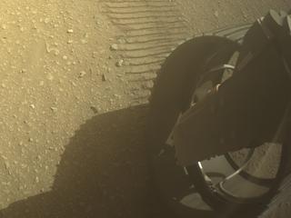 View image taken on Mars, Mars Perseverance Sol 670: Rear Right Hazard Avoidance Camera (Hazcam)