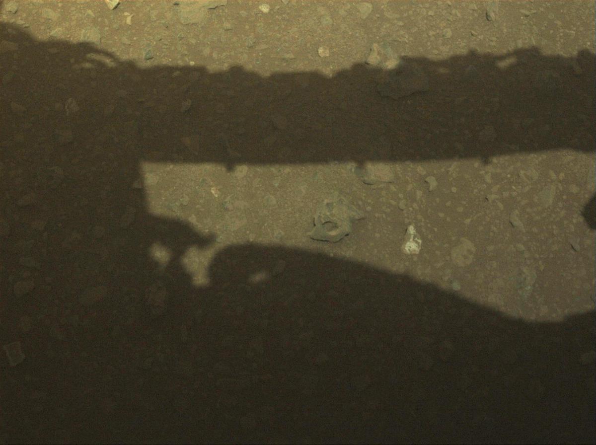 This image was taken by FRONT_HAZCAM_LEFT_A onboard NASA's Mars rover Perseverance on Sol 674