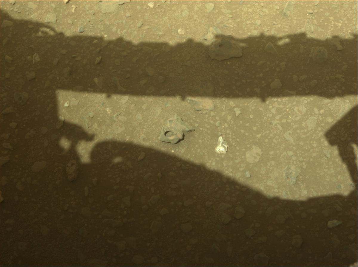 This image was taken by FRONT_HAZCAM_RIGHT_A onboard NASA's Mars rover Perseverance on Sol 674
