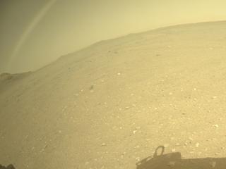 View image taken on Mars, Mars Perseverance Sol 674: Rear Left Hazard Avoidance Camera (Hazcam)