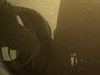 View image taken on Mars, Mars Perseverance Sol 674: Rear Left Hazard Avoidance Camera (Hazcam)