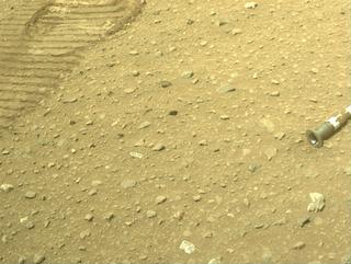 View image taken on Mars, Mars Perseverance Sol 678: Front Left Hazard Avoidance Camera (Hazcam)