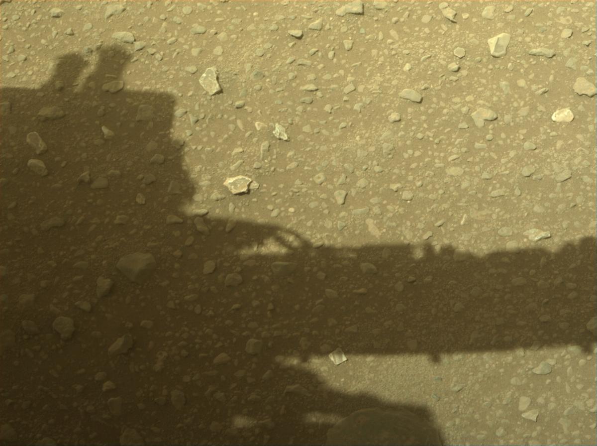This image was taken by FRONT_HAZCAM_RIGHT_A onboard NASA's Mars rover Perseverance on Sol 678