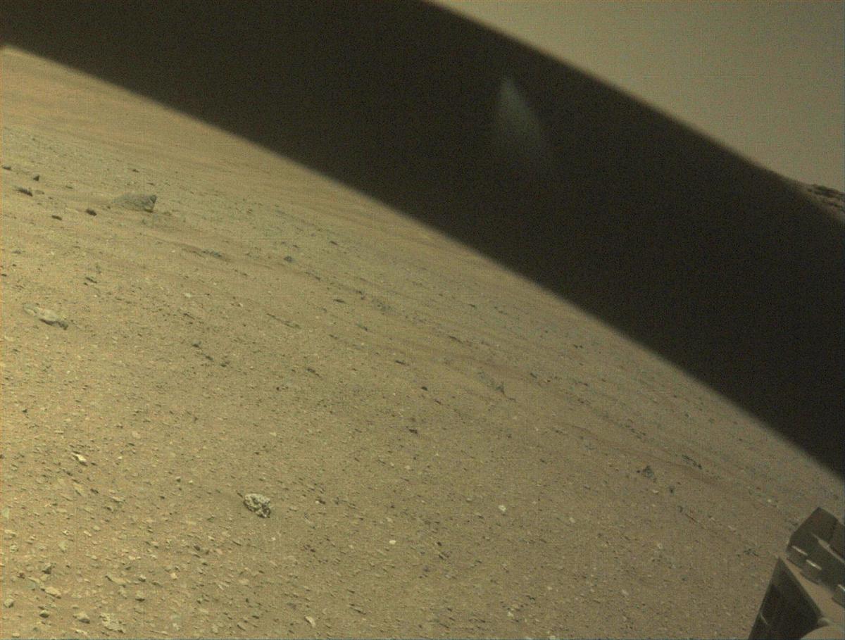 This image was taken by FRONT_HAZCAM_RIGHT_A onboard NASA's Mars rover Perseverance on Sol 678