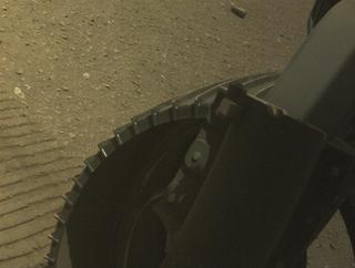 View image taken on Mars, Mars Perseverance Sol 678: Front Right Hazard Avoidance Camera (Hazcam)