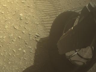 View image taken on Mars, Mars Perseverance Sol 678: Rear Right Hazard Avoidance Camera (Hazcam)