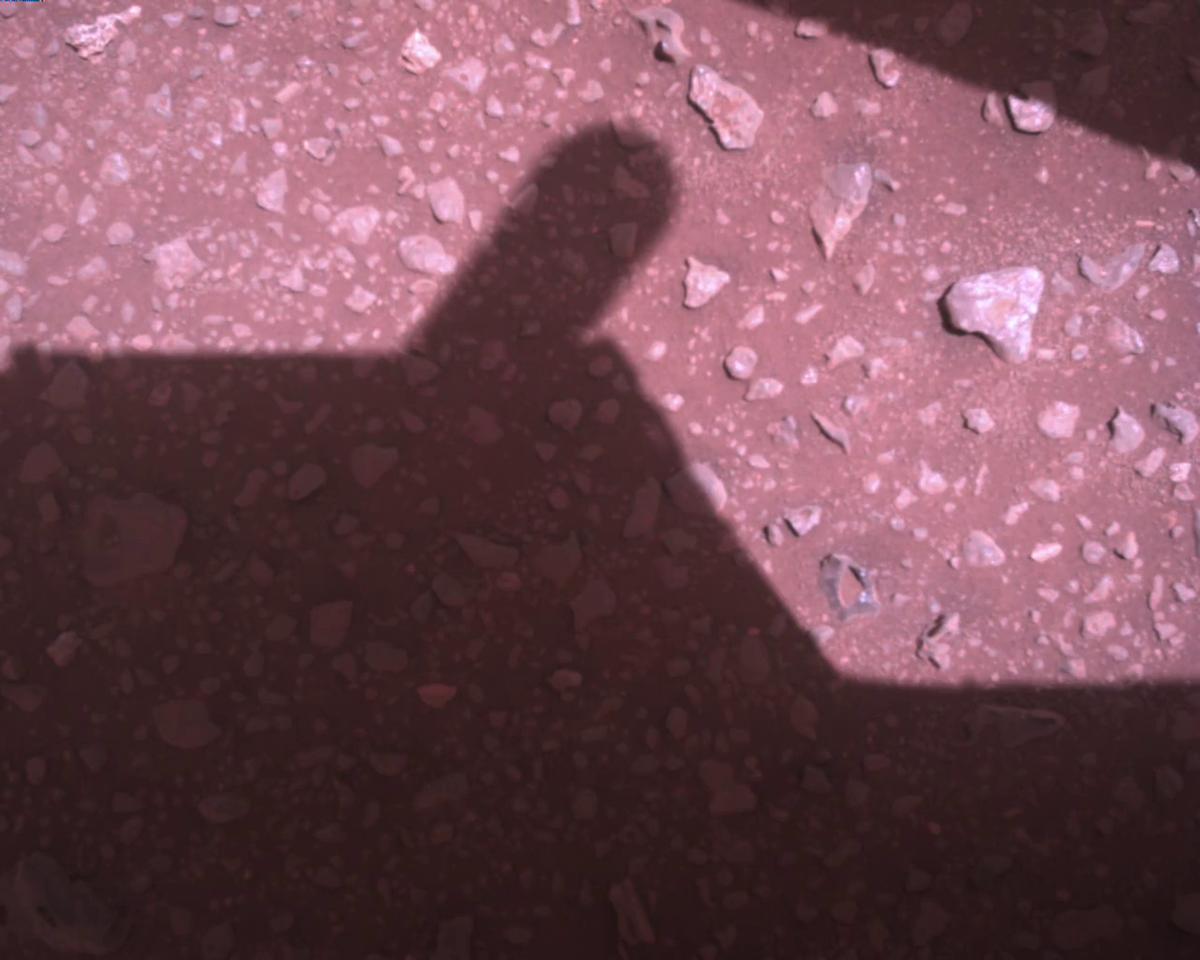 This image was taken by EDL_RDCAM onboard NASA's Mars rover Perseverance on Sol 679
