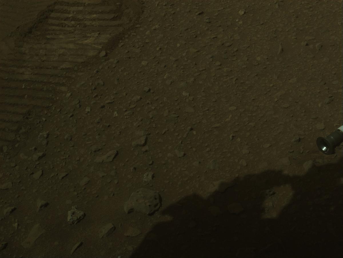 This image was taken by FRONT_HAZCAM_LEFT_A onboard NASA's Mars rover Perseverance on Sol 681