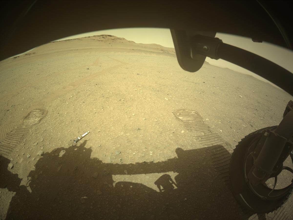 This image was taken by FRONT_HAZCAM_RIGHT_A onboard NASA's Mars rover Perseverance on Sol 681