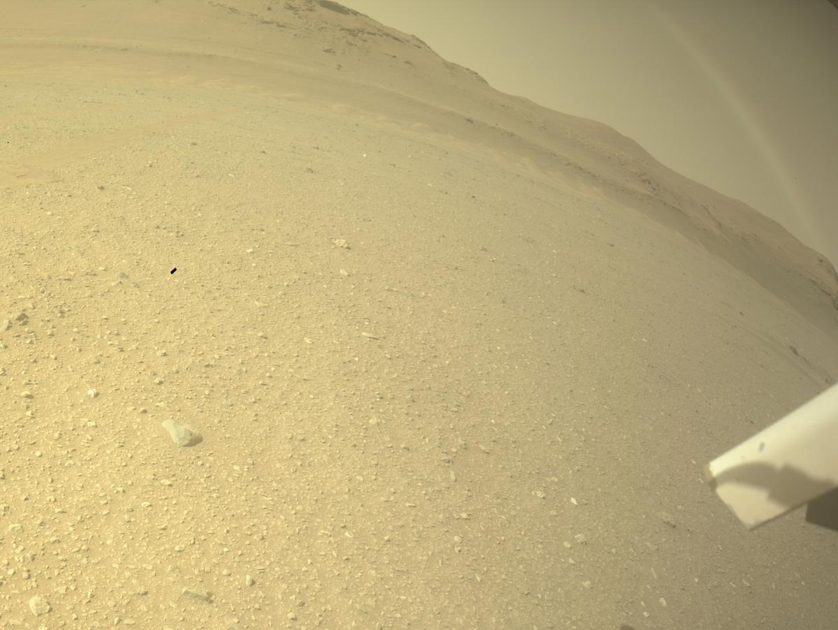 This image was taken by REAR_HAZCAM_LEFT onboard NASA's Mars rover Perseverance on Sol 681
