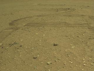View image taken on Mars, Mars Perseverance Sol 684: Front Right Hazard Avoidance Camera (Hazcam)