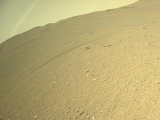 View image taken on Mars, Mars Perseverance Sol 684: Rear Left Hazard Avoidance Camera (Hazcam)