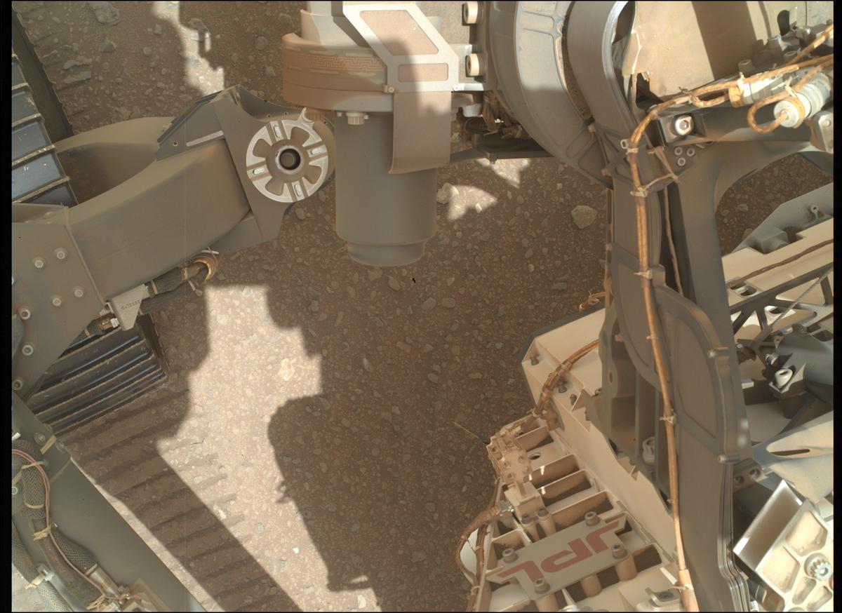 This image was taken by SHERLOC_WATSON onboard NASA's Mars rover Perseverance on Sol 684