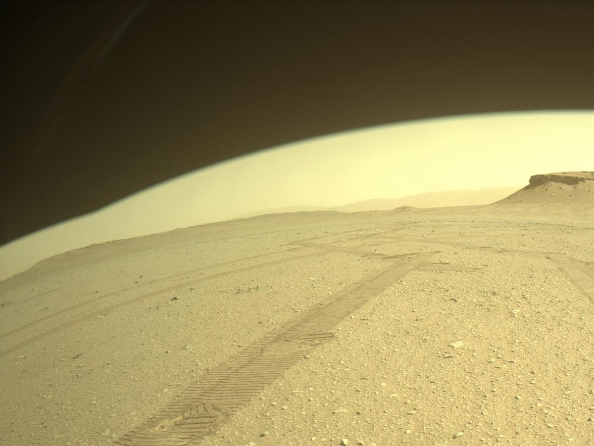 This image was taken by FRONT_HAZCAM_RIGHT_A onboard NASA's Mars rover Perseverance on Sol 686