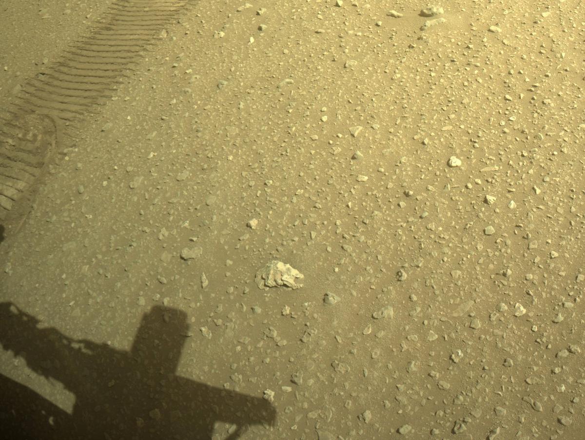 This image was taken by FRONT_HAZCAM_RIGHT_A onboard NASA's Mars rover Perseverance on Sol 686