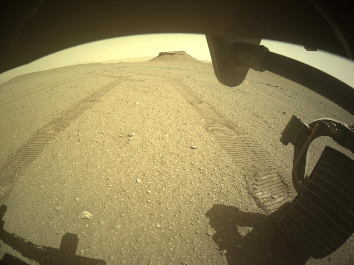 This image was taken by FRONT_HAZCAM_RIGHT_A onboard NASA's Mars rover Perseverance on Sol 688