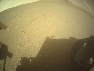 View image taken on Mars, Mars Perseverance Sol 688: Rear Right Hazard Avoidance Camera (Hazcam)