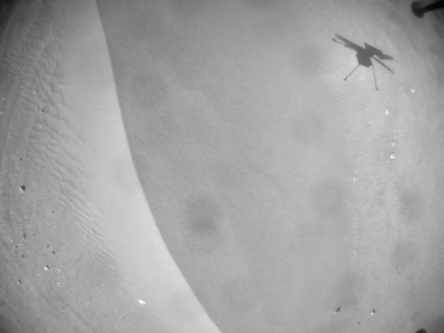 This image was taken by HELI_NAV onboard NASA's Mars rover Perseverance on Sol 689