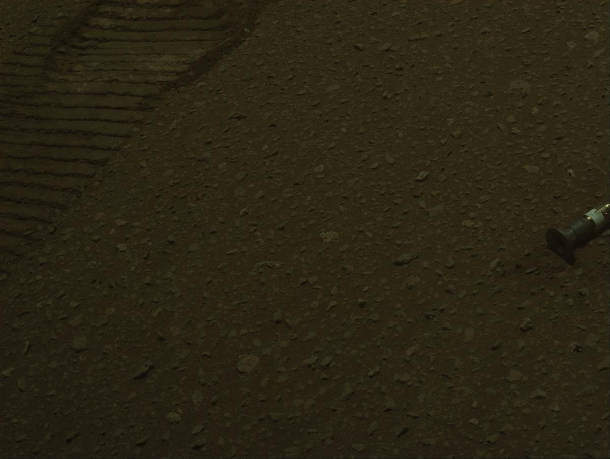 This image was taken by FRONT_HAZCAM_LEFT_A onboard NASA's Mars rover Perseverance on Sol 693