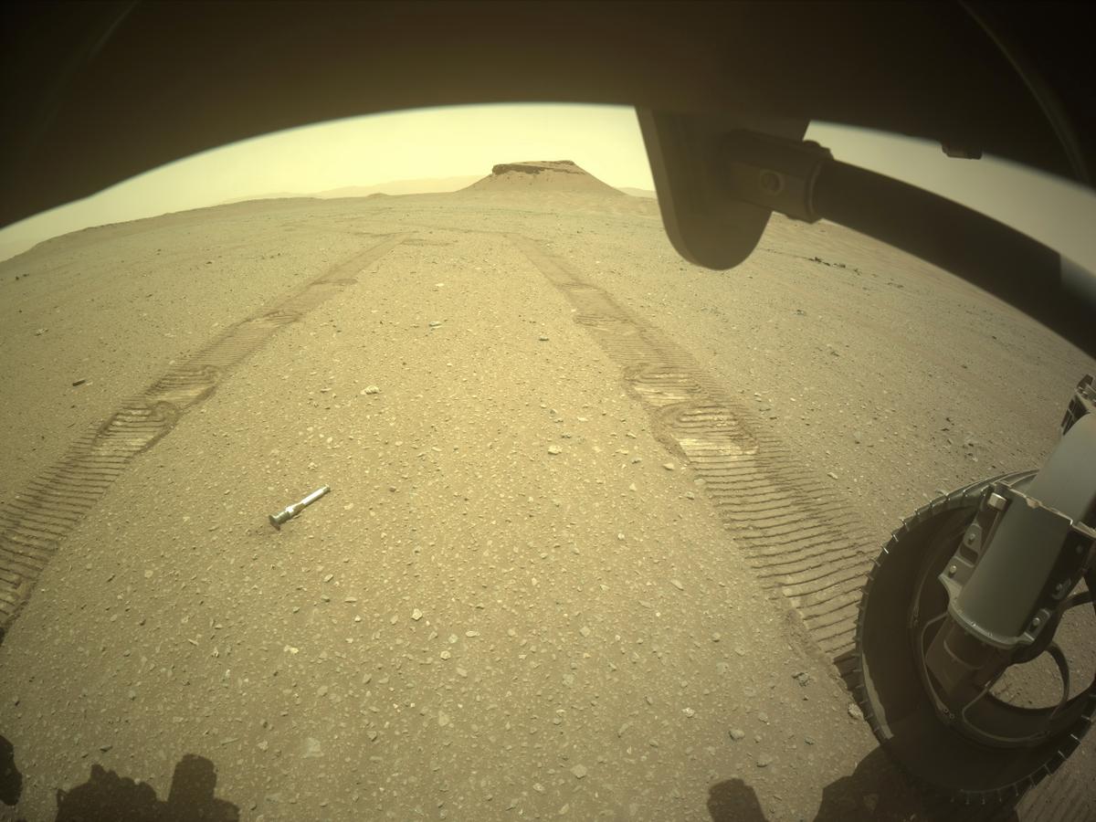 This image was taken by FRONT_HAZCAM_RIGHT_A onboard NASA's Mars rover Perseverance on Sol 693