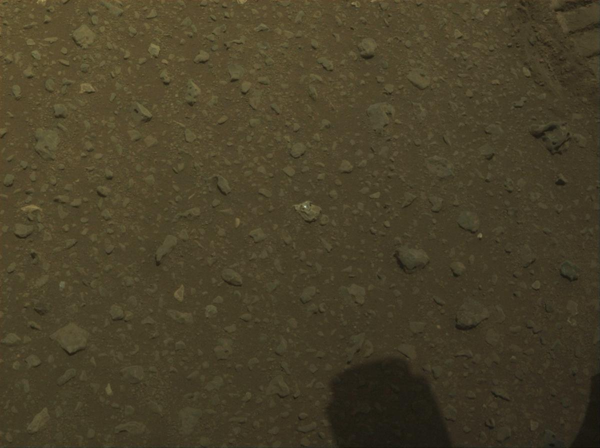 This image was taken by FRONT_HAZCAM_RIGHT_A onboard NASA's Mars rover Perseverance on Sol 693